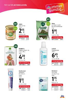 Titelbild des Prospekts von dm drogerie markt immergünstig express