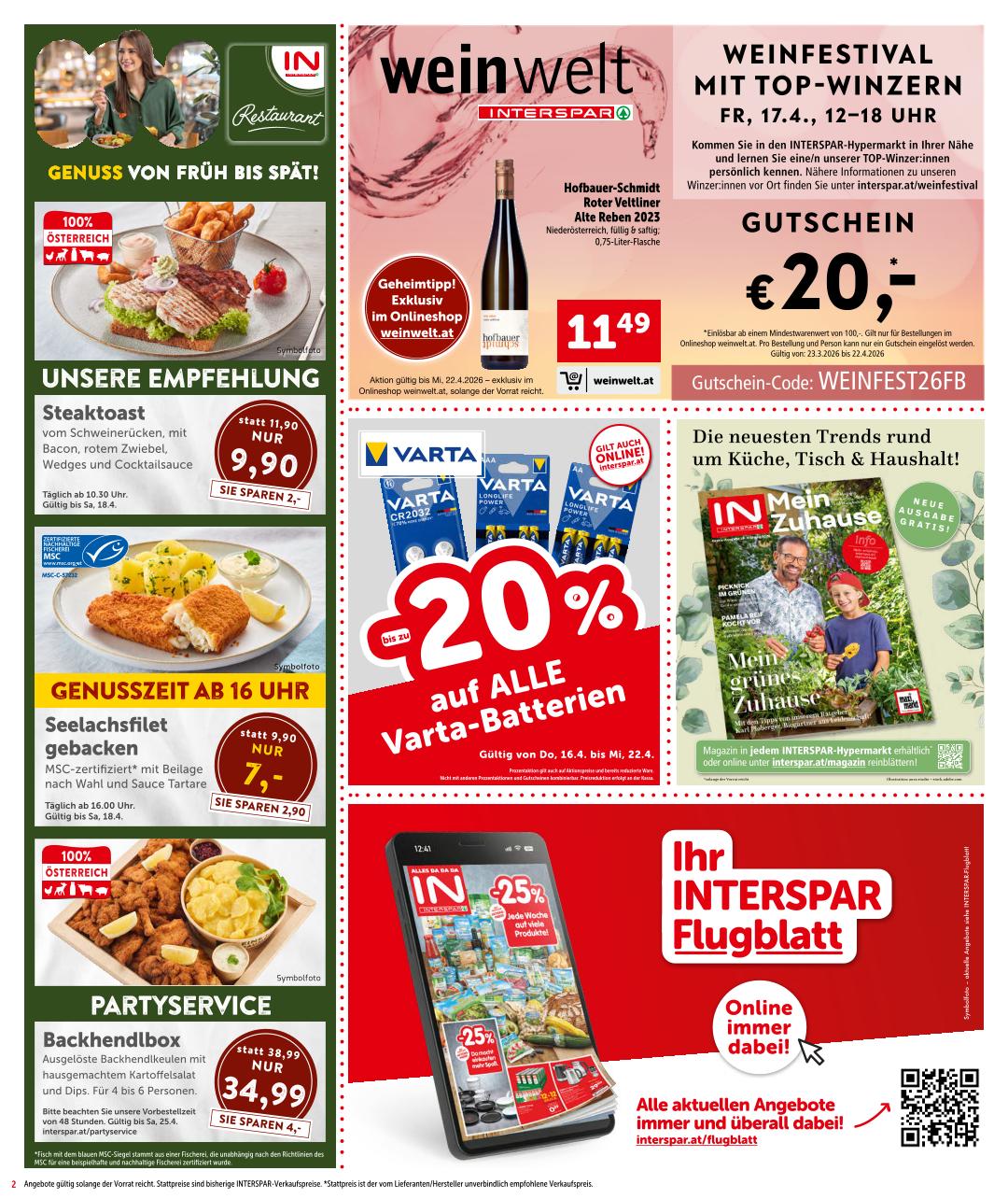 Prospekt von INTERSPAR