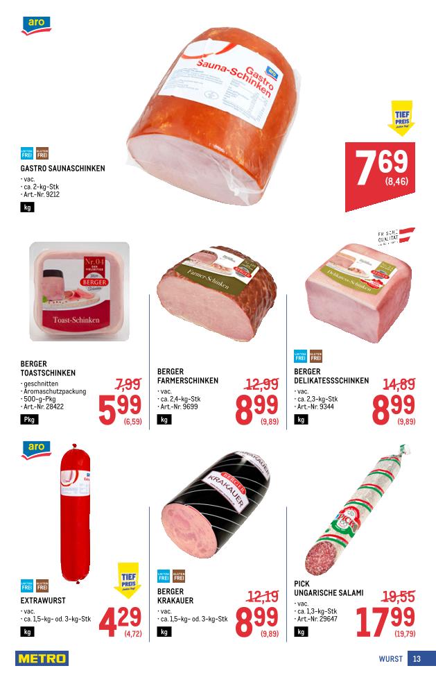 Prospekt von METRO