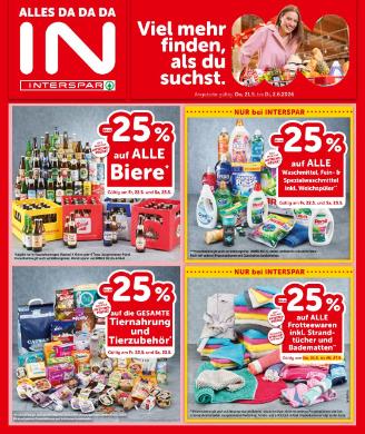Titelbild des Prospekts von INTERSPAR SBG