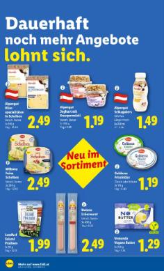 Titelbild des Prospekts von Lidl Österreich