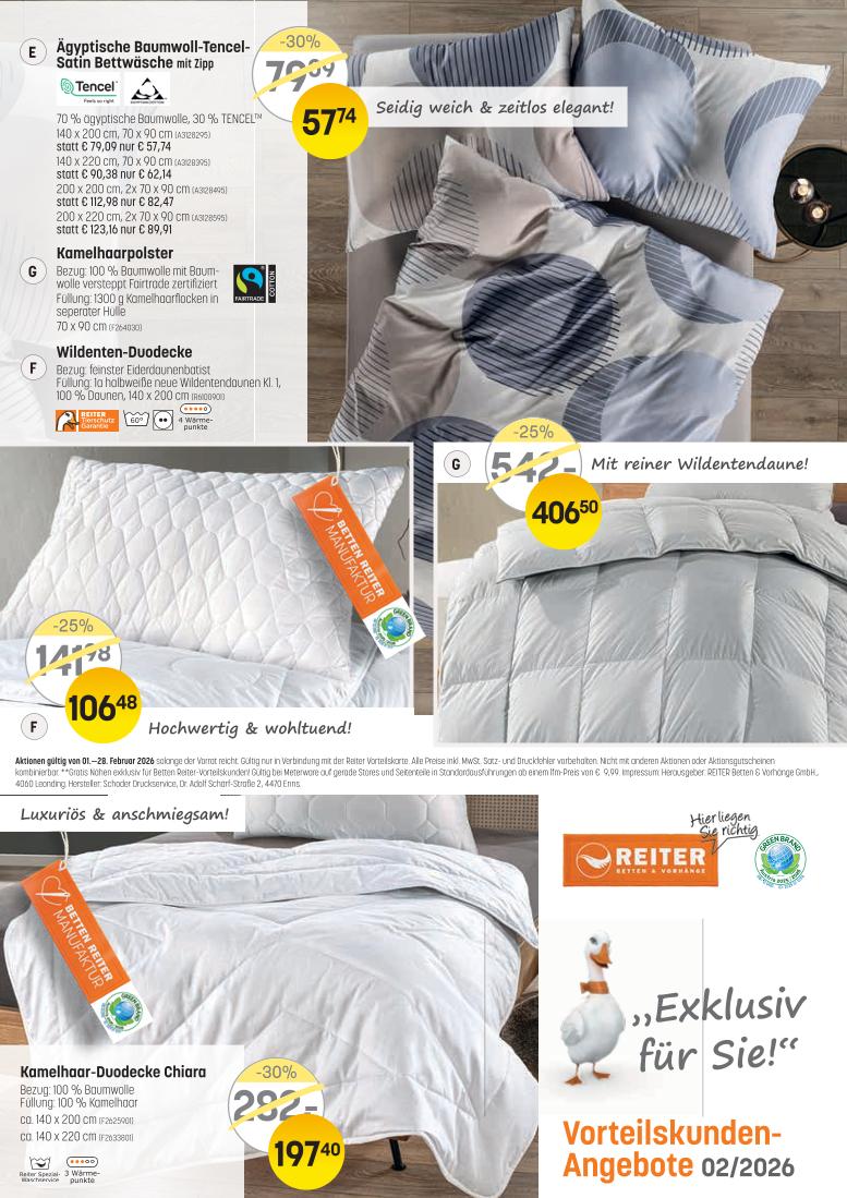 Prospekt von Betten Reiter