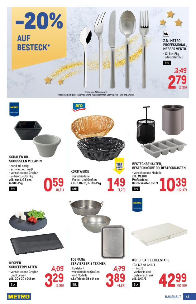 Prospekt von METRO
