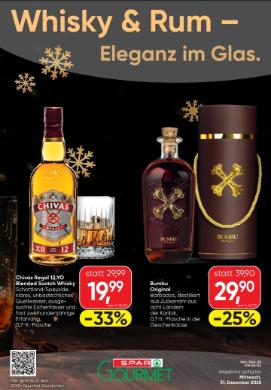 Titelbild des Prospekts von SPAR Gourmet Einleger Whisky