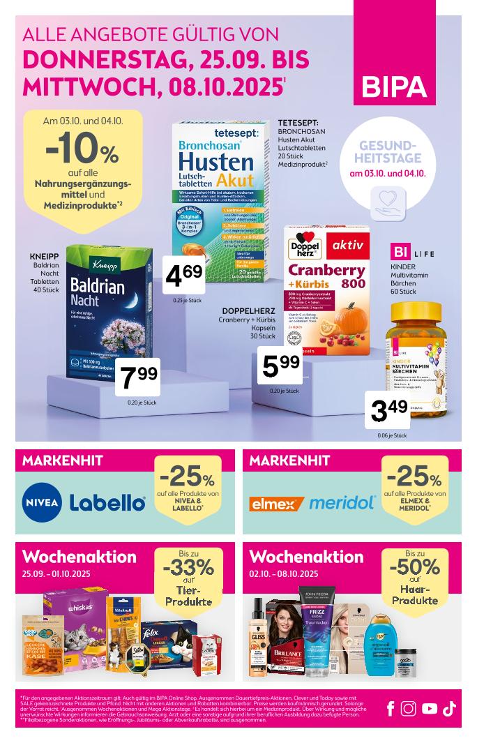 Prospekt von Bipa