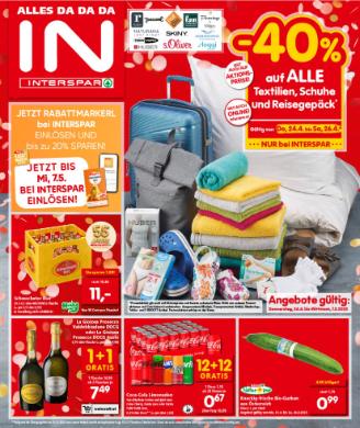 Titelbild des Prospekts von INTERSPAR VBG