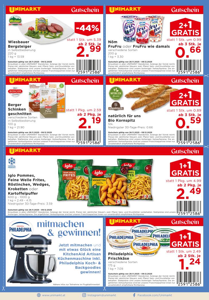 Prospekt von Unimarkt
