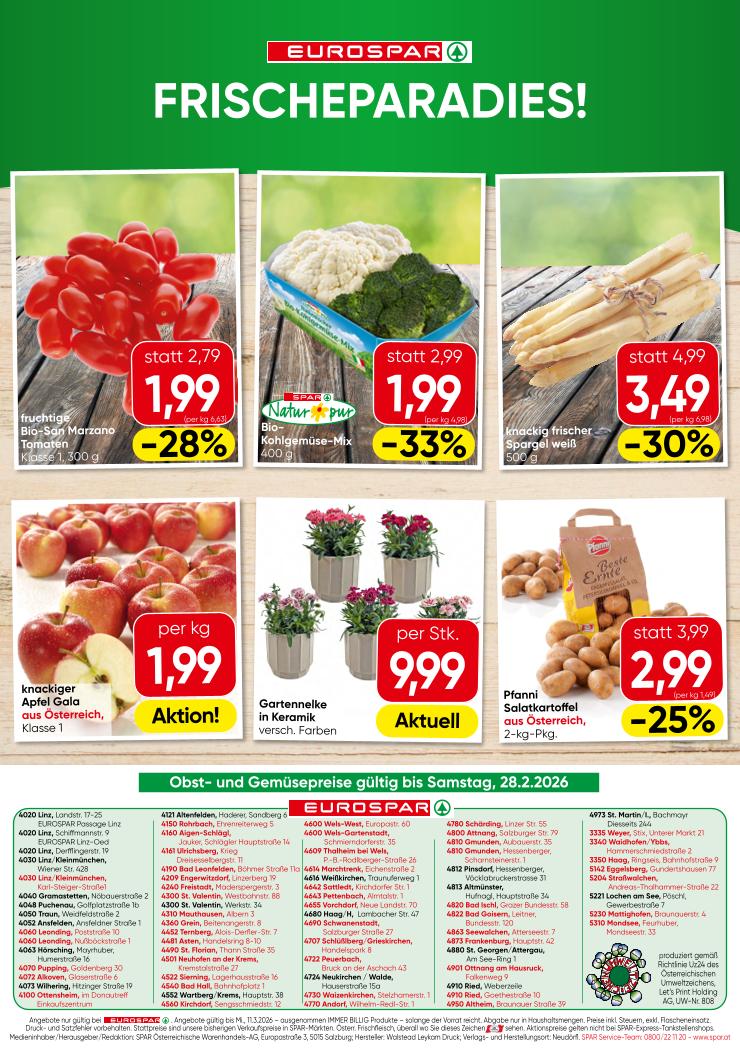 Prospekt von EUROSPAR