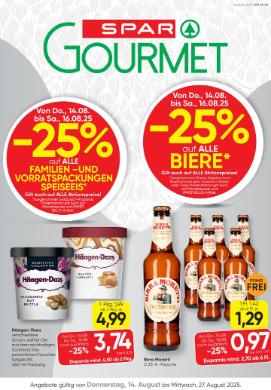 Titelbild des Prospekts von SPAR Gourmet