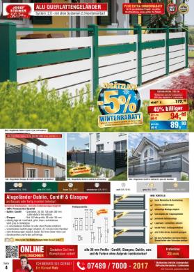 Titelbild des Prospekts von Josef Steiner