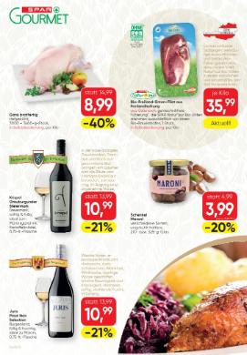 Titelbild des Prospekts von SPAR Gourmet