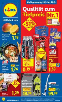 Titelbild des Prospekts von Lidl Österreich