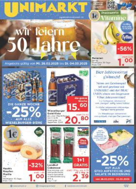 Titelbild des Prospekts von Unimarkt Ost