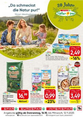 Titelbild des Prospekts von SPAR Einleger SBG / TRL / OÖ