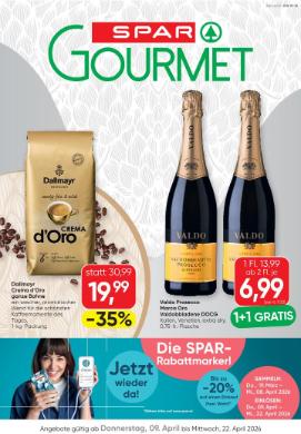 Titelbild des Prospekts von SPAR Gourmet