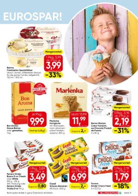 Titelbild des Prospekts von EUROSPAR W/NOE/BGLD