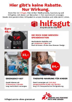 Titelbild des Prospekts von Ärzte ohne Grenzen