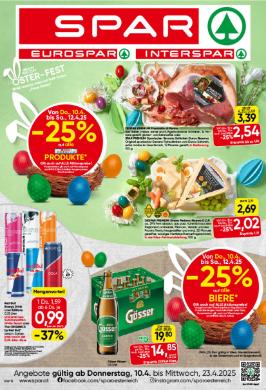 Titelbild des Prospekts von SPAR WIEN / NÖ / BGLD