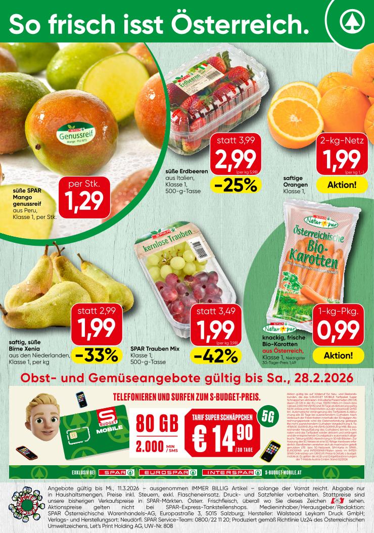 Prospekt von SPAR