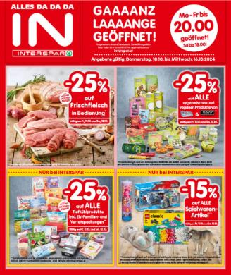 Titelbild des Prospekts von INTERSPAR TRL