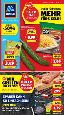 Titelbild des Prospekts von HOFER