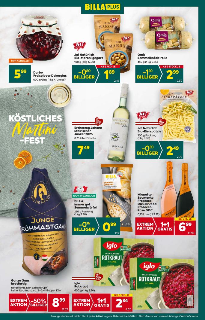 Prospekt von BILLA PLUS