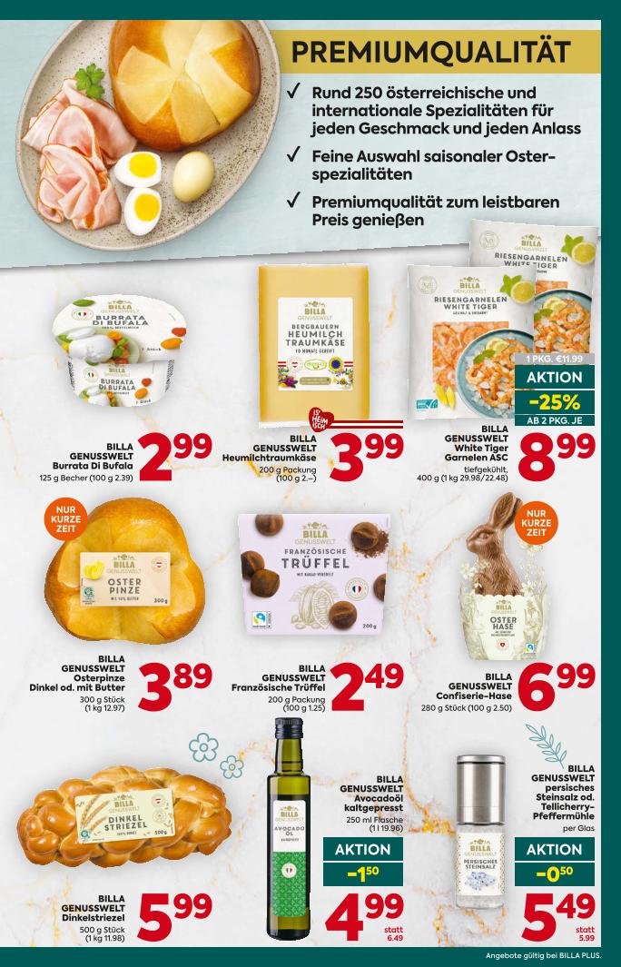 Prospekt von BILLA PLUS