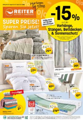 Titelbild des Prospekts von Betten Reiter