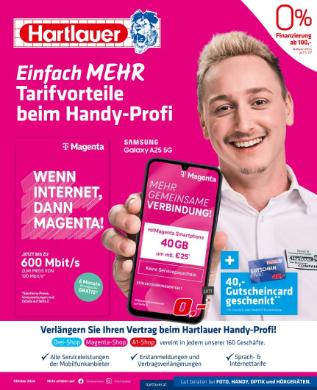 Titelbild des Prospekts von Hartlauer
