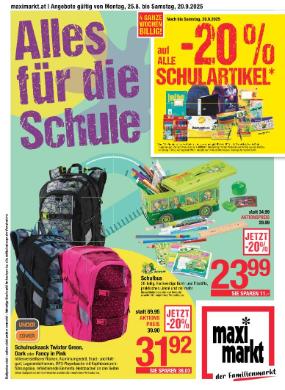 Maximarkt Alles für die Schule