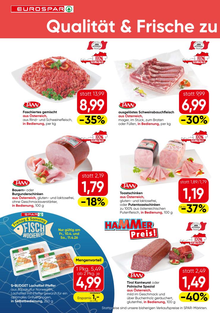 Prospekt von EUROSPAR