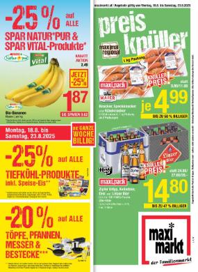 Titelbild des Prospekts von Maximarkt Linz / Haid / Wels