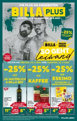 Titelbild des Prospekts von BILLA PLUS STMK