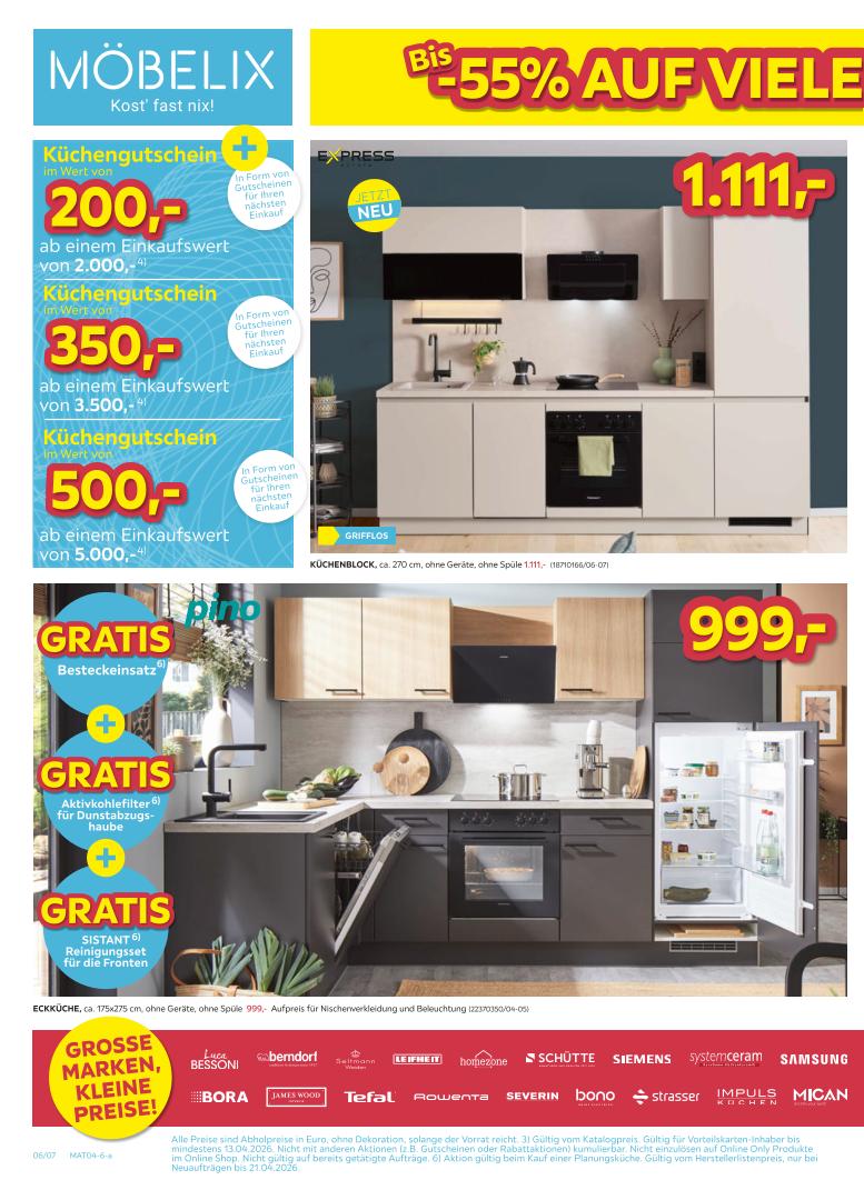 Prospekt von Möbelix