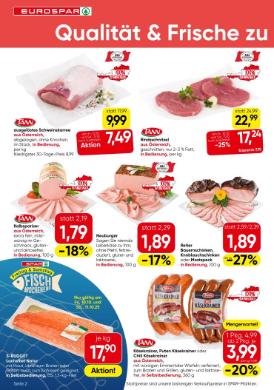 Titelbild des Prospekts von EUROSPAR VBG