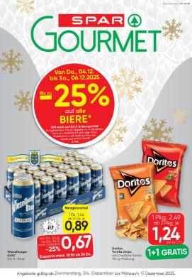 Titelbild des Prospekts von SPAR Gourmet