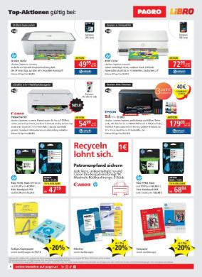 Titelbild des Prospekts von PAGRO & LIBRO