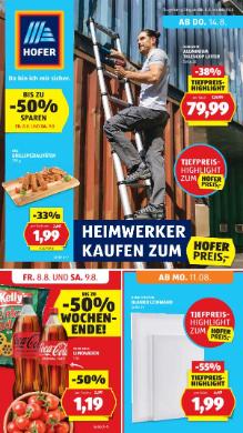 Titelbild des Prospekts von HOFER