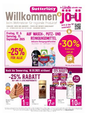 Titelbild des Prospekts von Sutterlüty