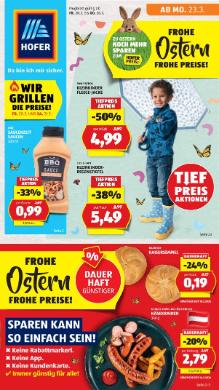 Titelbild des Prospekts von HOFER