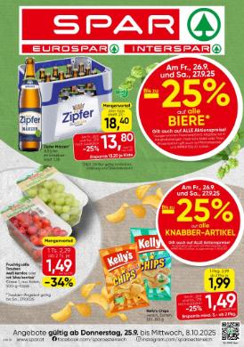 Titelbild des Prospekts von SPAR OÖ