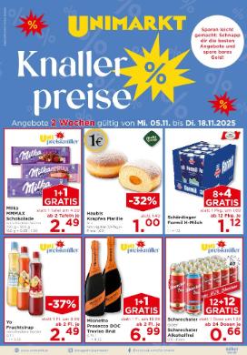 Titelbild des Prospekts von Unimarkt