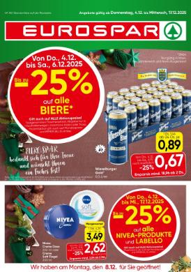 Titelbild des Prospekts von EUROSPAR W/NOE/BGLD