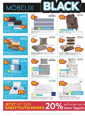Titelbild des Prospekts von Möbelix Black Special
