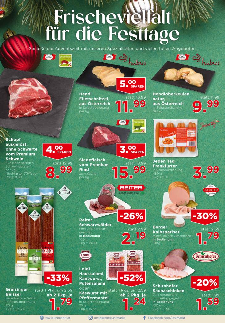 Prospekt von Unimarkt