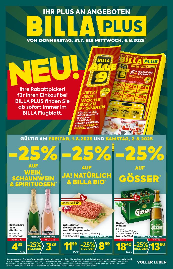 Prospekt von BILLA PLUS
