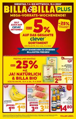 Titelbild des Prospekts von BILLA Oberösterreich / Tirol