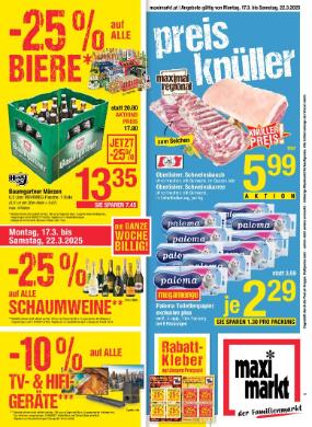 Titelbild des Prospekts von Maximarkt Ried