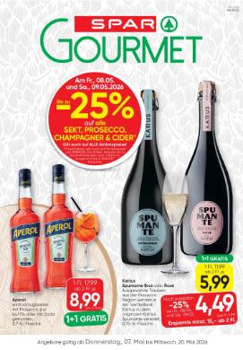 Titelbild des Prospekts von SPAR Gourmet