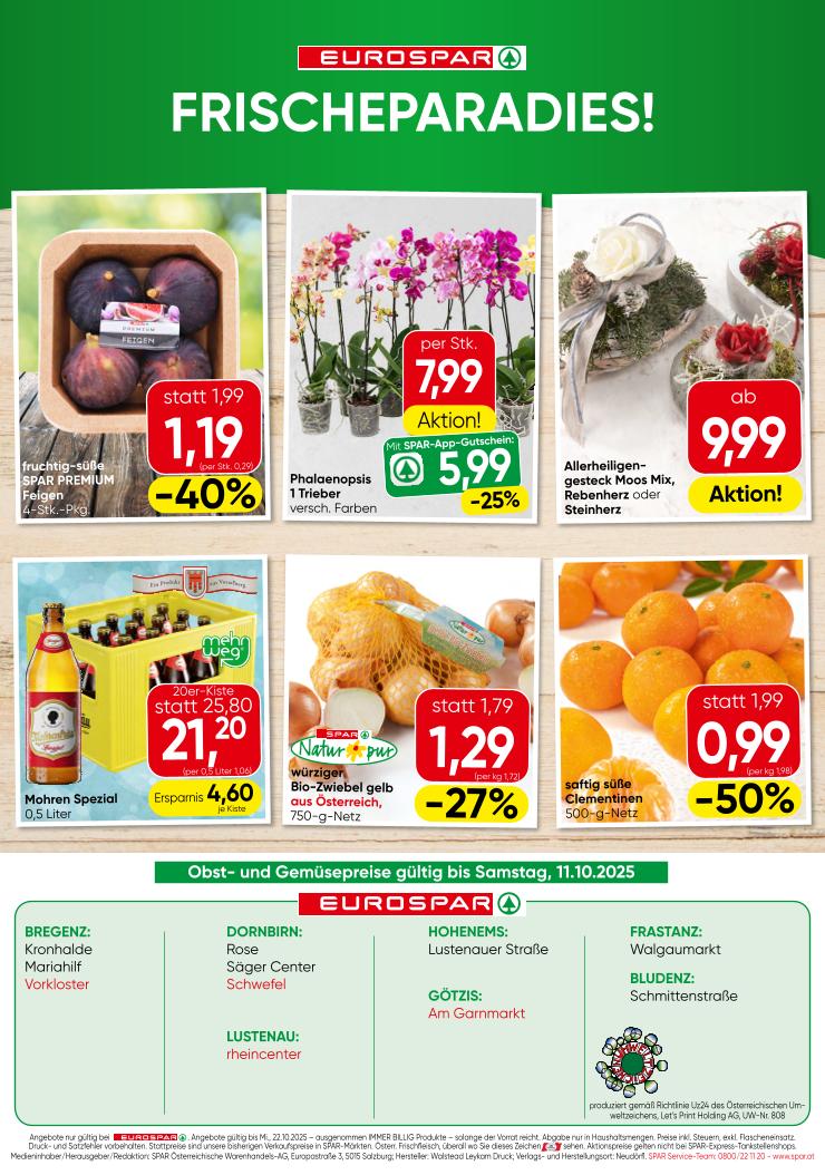 Prospekt von EUROSPAR